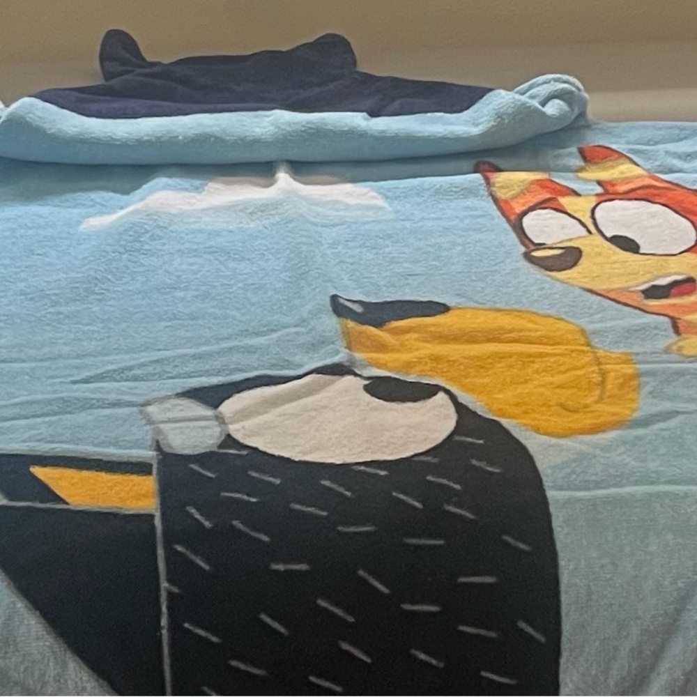 Bluey Kids Hooded Bath Towel